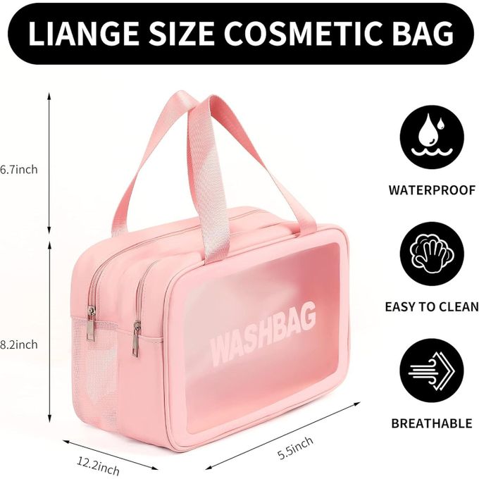 Trousse de maquillage imperméable en PVC