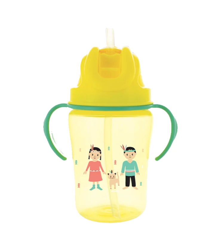 Dodie tasse paille +18M 350ML Jaune