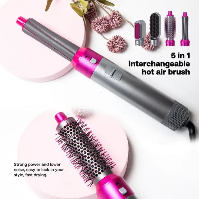 Brosse à cheveux 5 en 1, à air Chaud Haut