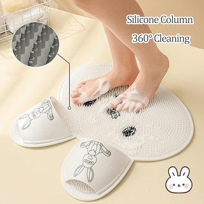 Tapis de Massage des Pieds en Silicone Lapin