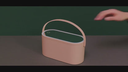 Boîte de Rangement de Maquillage avec Miroir LED